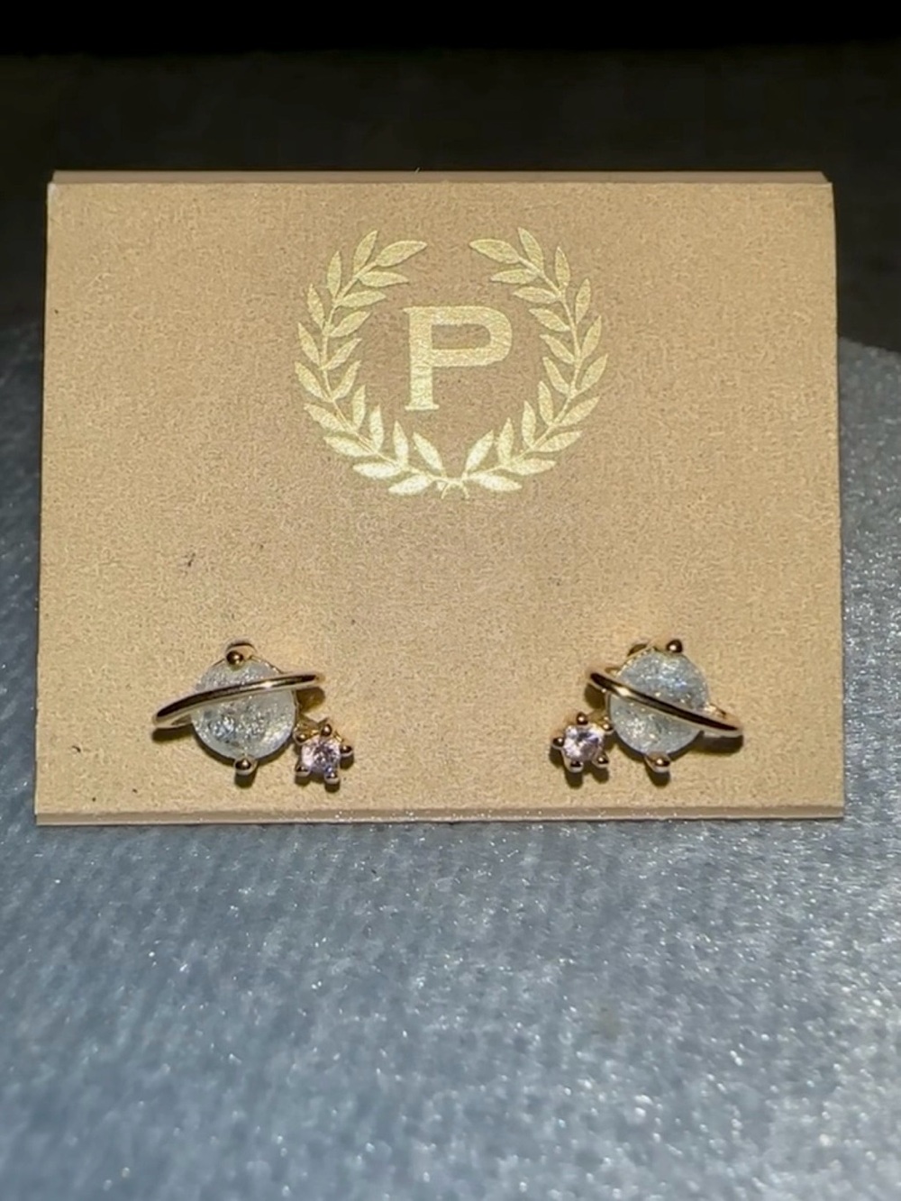 Small Planet & Star Stud Earrings
